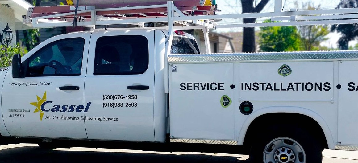 Cassel Air Conditioning & Heating service truck
